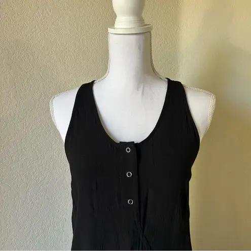 Alexander Wang T by  // Black Snap Button Mini Dress