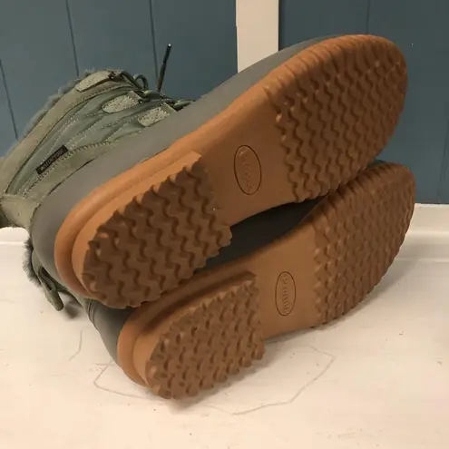 Propet Ingrid Lace Up Snow Womens Size 12 Casual Boots Wild Thyme Sage Green