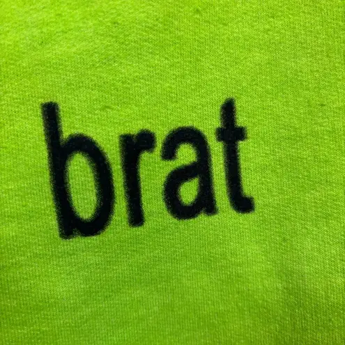 Charli XCX Brat Hyperpop Album Graphic Joggers Size Large