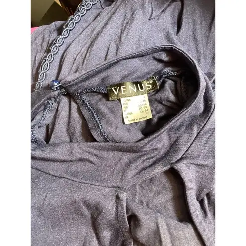 Venus  blue cut out blouse