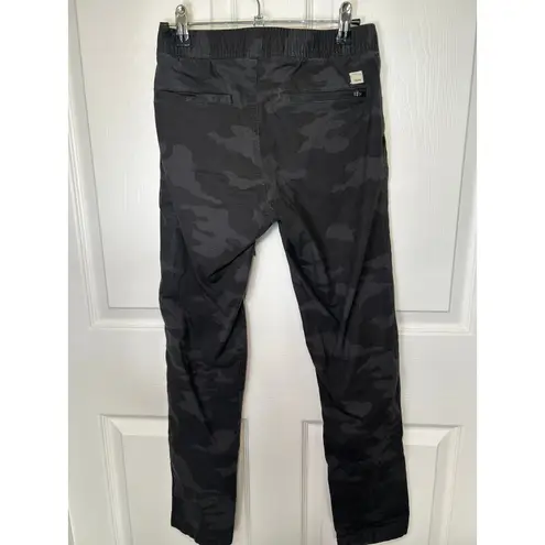 Vuori Ripstop Women's Black Camo Jogger Pants Drawstring Cargo Utility Size XS