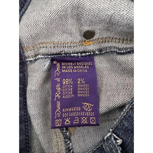 Divine rights of denim Blue Cuffed 5Pocket Design Casual Denim Shorts Size Large