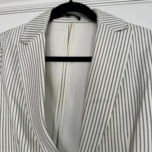 Amanda & Chelsea Striped Stretch Knit Blazer Size Medium