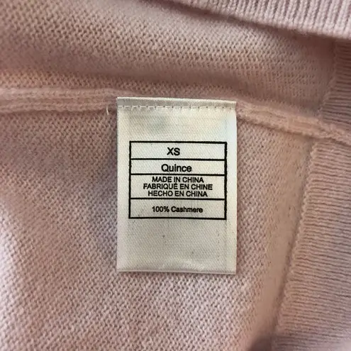 Quince Womens Mongolian Cashmere Mockneck Sweater Pink XS