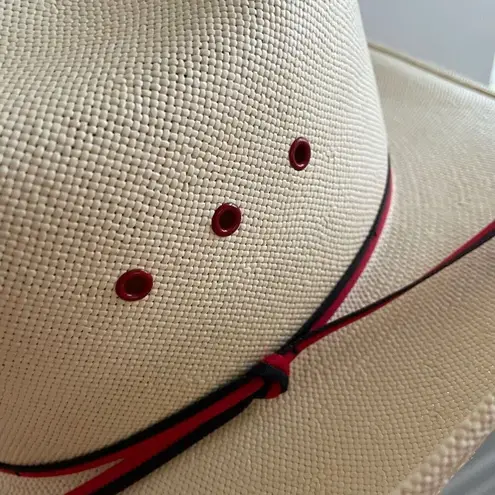 Genuine Shantung Straw Cowboy Cowgirl Hat 21” Small