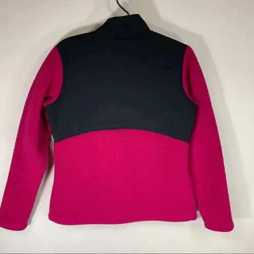 Merrell Pink Black Fleece Jacket Sz Medium Full Zip