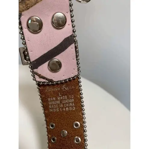 Blazin Roxx Green and Pink Camo Jeweled Western Belt