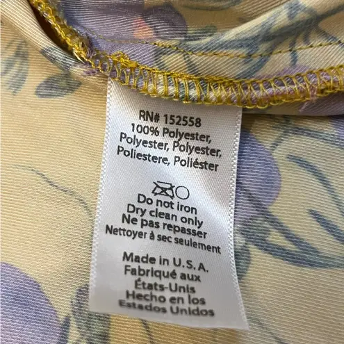Delphi Collective Floral Sienna Top Size XS Yellow