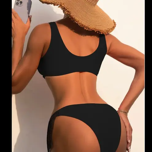 Boutique Fringe cut out monokini one piece