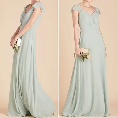 Birdy Grey NWT Kae Dress Sage Green Size Small Maxi Full Length Bridesmaid NEW
