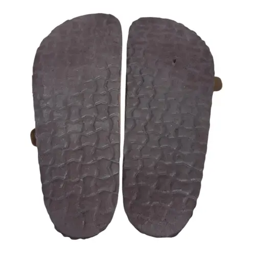 Cushionare CUSHIONAIRE Lane Brown Cork Footbed Sandal Leather Insole Size 11W