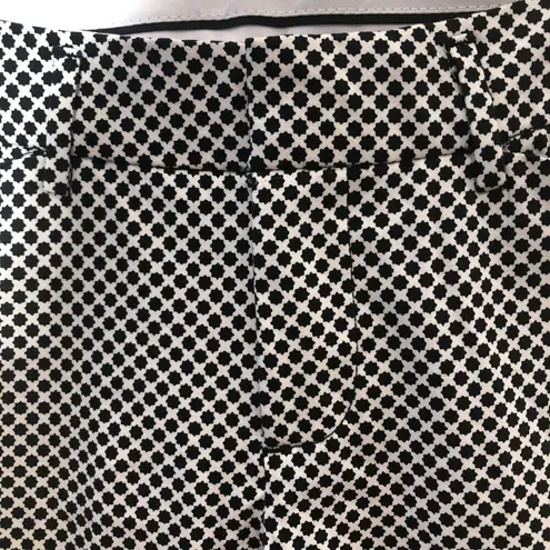 Stylus Audrey Hepburn Style Cigarette Pants Black White Size 2