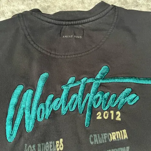 ANINE BING  Kenny Panther Sweatshirt in Vintage Black