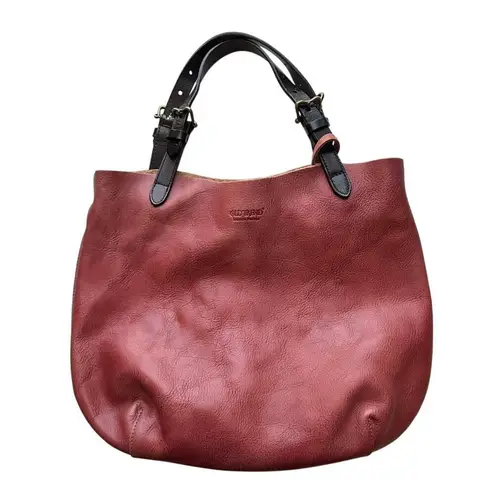 Old Trend Modern Vintage Women's Genuine Leather Dip Dye Tote in Cognac Brown