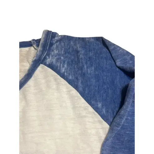 Simply Faithful Graphic Raglan Shirt Burnout Fabric Handle It With Prayer Sz 2XL