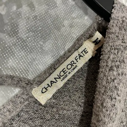 Chance or Fate Women's Gray Oversized Cozycore Sweater - Size Medium - Tunic