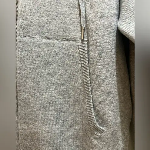 Thakoon Sweater full zip oversized hoodie, size XL, color heather gray NWT