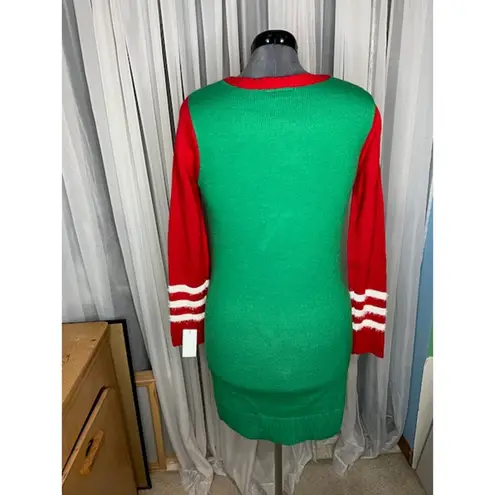 Love Always Cheers Christmas sweater NWT Green Size L