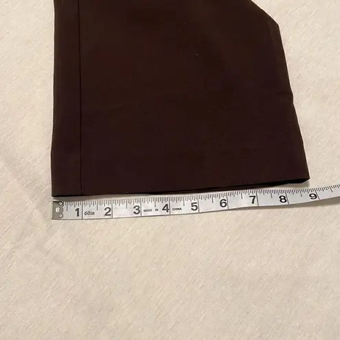 NWOT NY & CO size 12 average brown stretchy zip front pants Brown