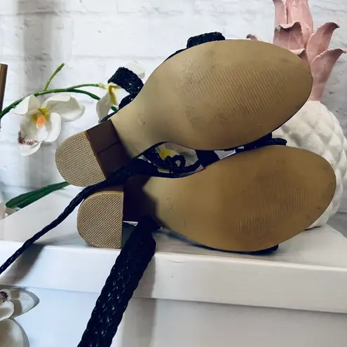 Boutique Braided Wrap Heels