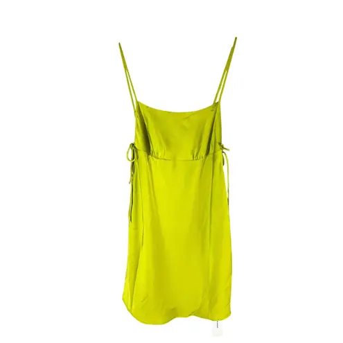 Rumored Meadow Slip Mini Dress Citron Size Large