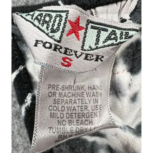 Hard Tail Forever Y2K Tank Top Small Black White Tie Dye Racerback Sporty Tennis