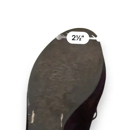 Shi by Journeys Black Lace Up Wedge Faux Suede Booties Sz 5