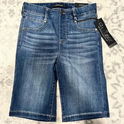Liverpool NWT Los Angeles Glider Cruiser Denim Bermuda Shorts Highland Park 6/28