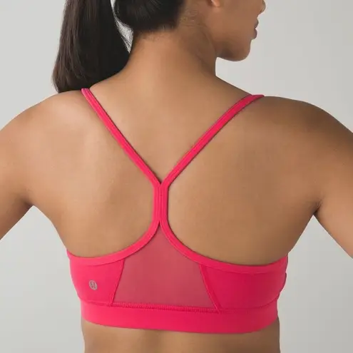 Lululemon  Flow Y Bra IV in Pink Boom Juice Sz. 6