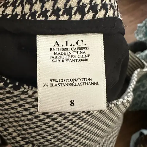 ALC Frank A.L.C. Women's James Houndstooth Ankle Cropped pants