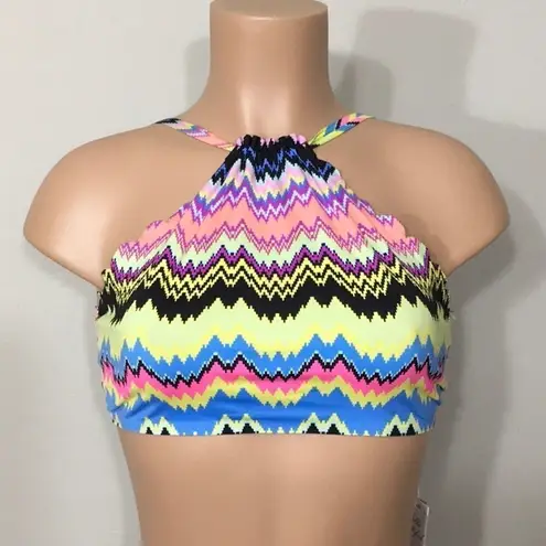 PilyQ Clara reversible Wave halter top. NWT