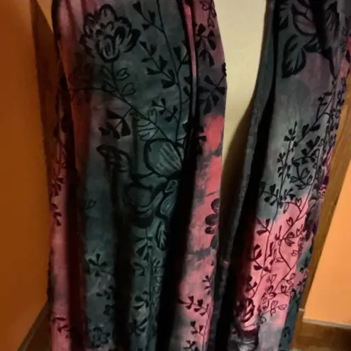 Sami & Jo Vtg Y2K pink n black tie dye cover up vest