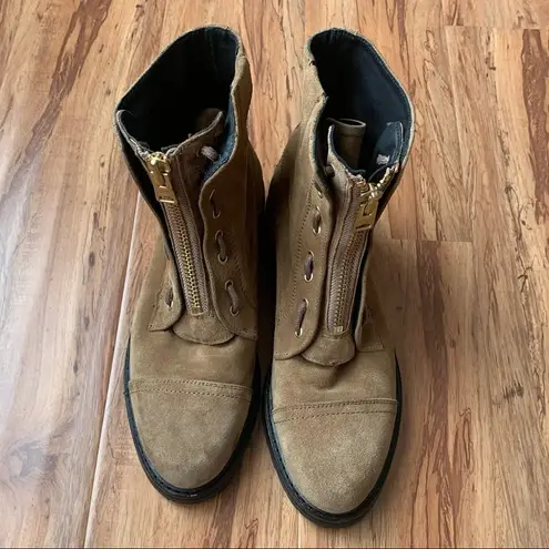 NEW- All Saints size 10 Ariel boots cognat suede - see all photos