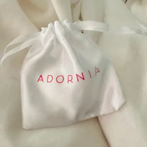 ADORNIA SAFETY PIN LARIAT NECKLACE Silver