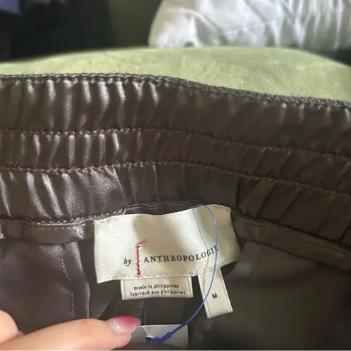 Anthropologie Shimmer Cargo Joggers Gray Metallic Size Medium