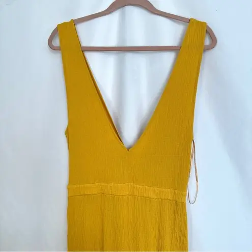 Love Tree  Summer Loving Woman’s Large Mustard Yellow Jumpsuit‎ Romper