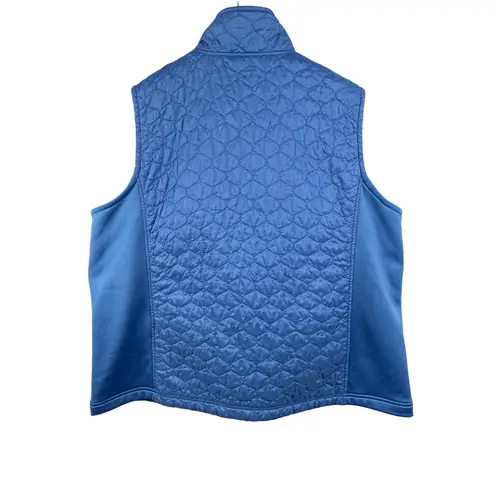 Women’s L.L. Bean 2X Periwinkle Two Textured Vest. Blue