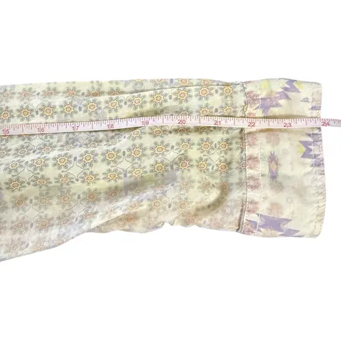 RKF Women Relax Tops Size S Multicolor colared Button up Long Sleeve