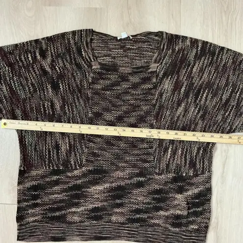 EST 1946 Women's XL Multi Color Striped Square Neck 3/4 Sleeve Knit Sweater