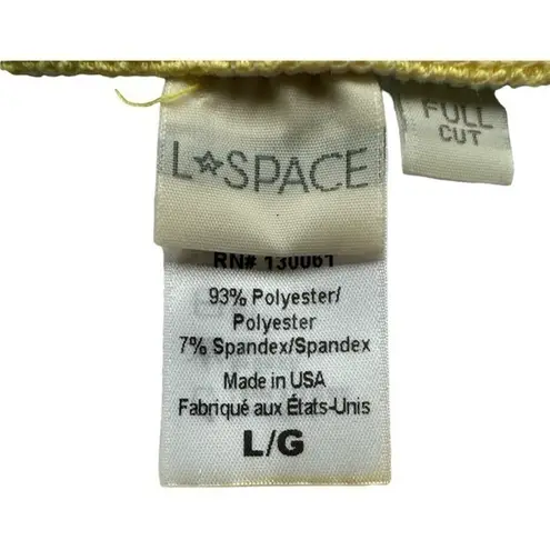 Anthropologie L*SPACE UNDER THE SUN LILY FULL CUT BIKINI BOTTOM SzL NWT Yellow Size L