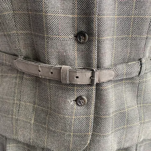 VINTAGE DAVID BROOKS Plaid Suit Women’s Size 10 Tan Glen Plaid Vest Trouser