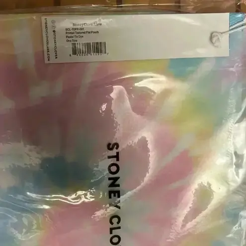 Stoney Clover Lane NWT Printed Flat Pouch Rainbow Tie Dye