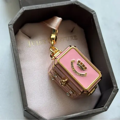Like new Juicy couture Gold and Pink Jewelry Box Charm