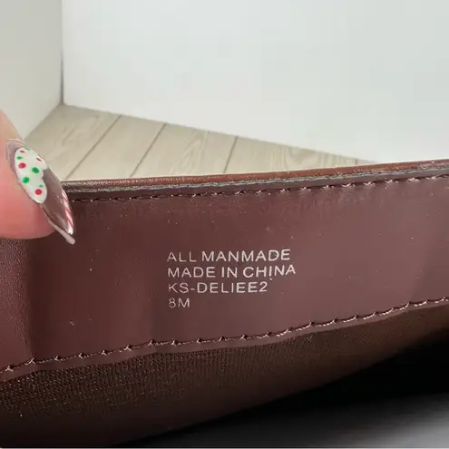 Karen Scott Deliee2 Tall Riding Boots 8M Cognac Brown Faux Leather $80