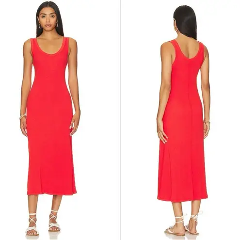 l*space l* jenna ribbed carnation new nwt midi dress