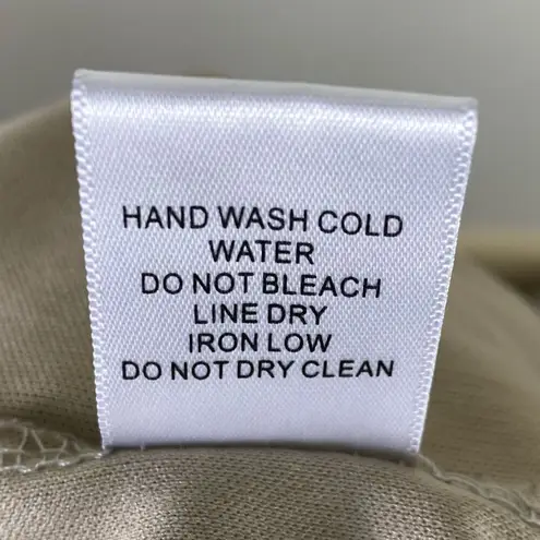 Purple Snow Tan & Blue Striped Paperbag Belted Tie Waist Shorts Size L