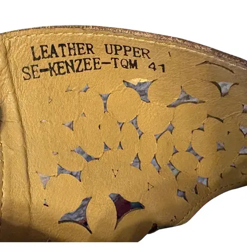 Spring Step $160 L’Artiste 41 9.5 10 Sandals Cutout Bootie Kenzee Shoes Blue