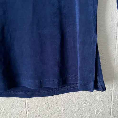 Vintage Vivyd Top Womens Medium Y2K Grunge Retro Throwback 2000s Minimalist Chic Blue