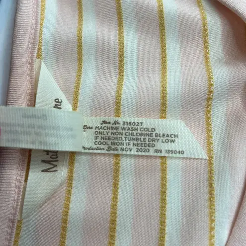 Matilda Jane Womens Sz Medium Peplum Top Dream Chasers True Friend pink/yellow