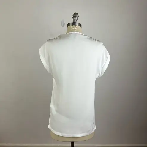 Maje Lushane Lace-Detail V-Neck Top